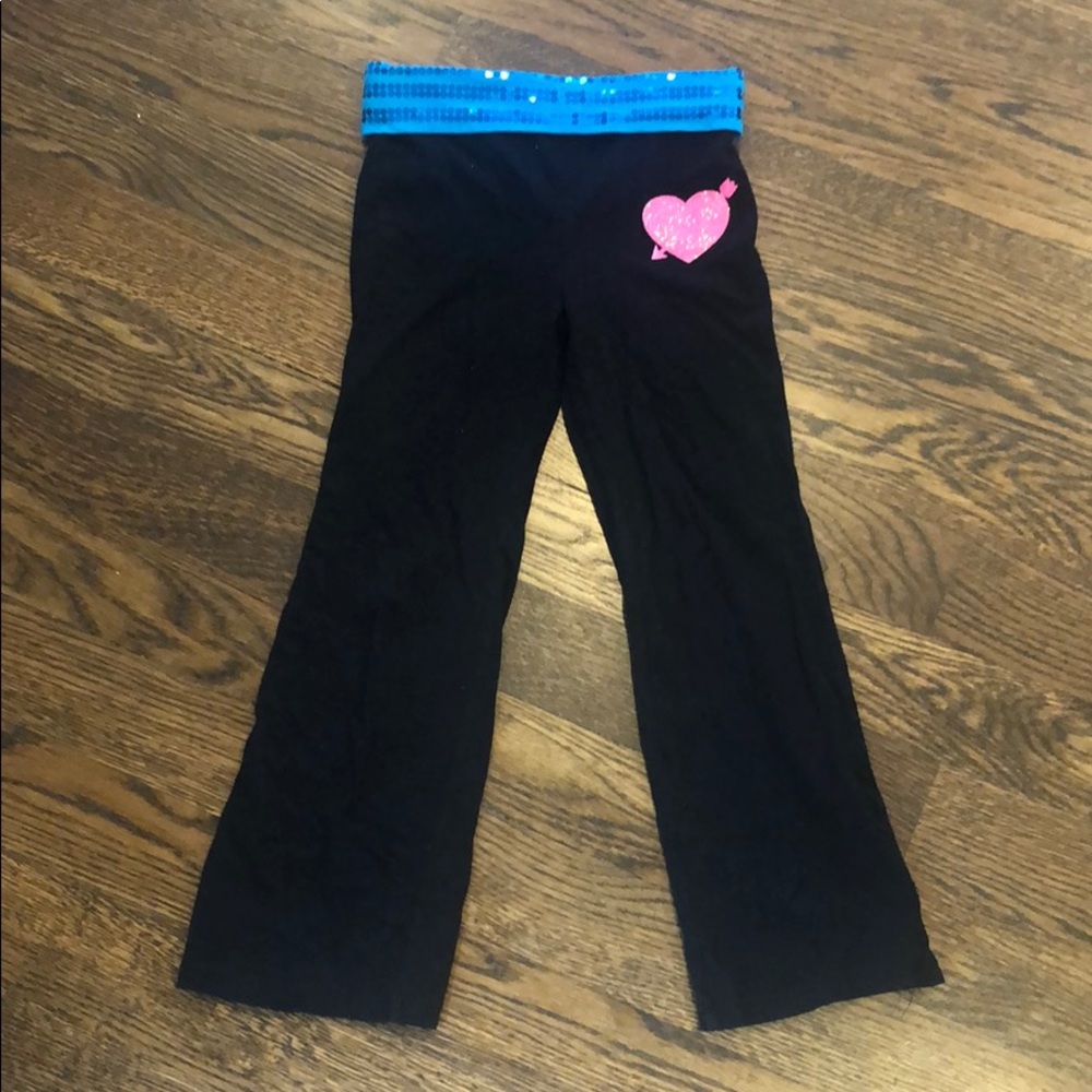 Girls cotton pants w/ sequins and glitter details